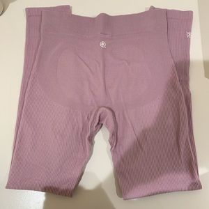 workouts by katya ribbed cropped leggings